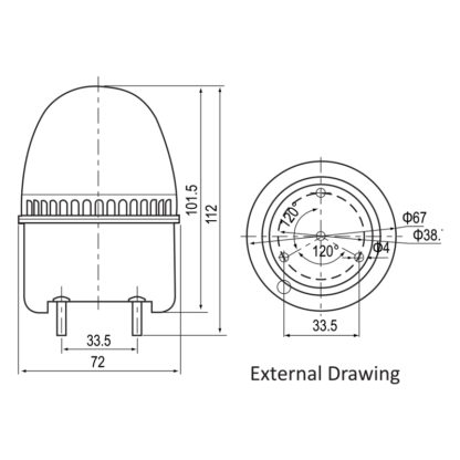 Jigo signalling revolving lights