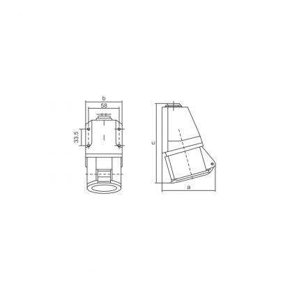 Industrial Wall Sockets JG-114 and JG-124