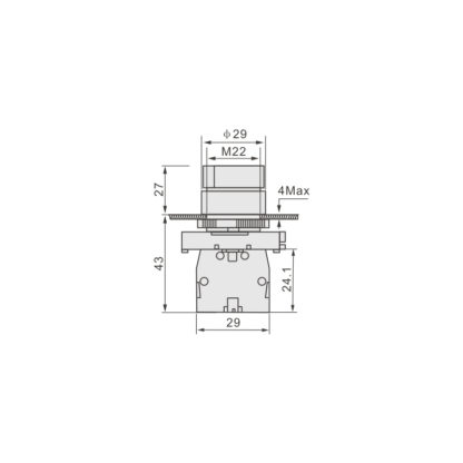 3 position selector plastic body - Jigo